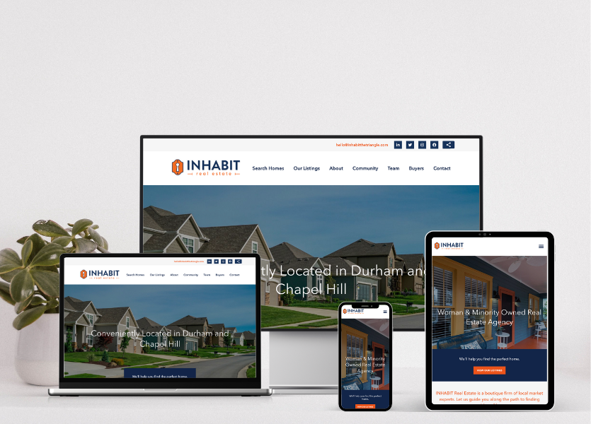 Inhabit Real Estate website